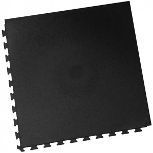 Werkstattboden PVC Klickfliese wasserdicht 10 mm schwarz